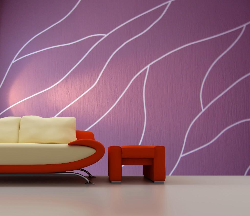 爱美瑞硅藻泥|客厅背景墙|艺术飘带